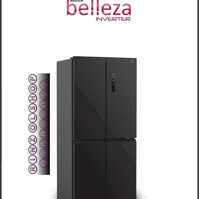 BEBAS ONGKIR - KULKAS POLYTRON PRS560X SIDE BY SIDE BELLEZA INVERTER 550L PRS 560 X