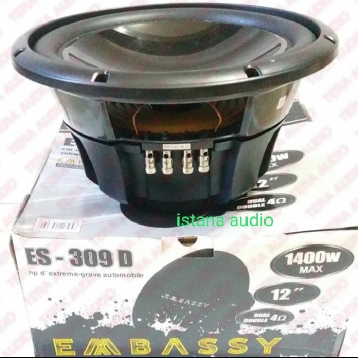 Subwoofer 12" EMBASSY ES-309D Double coil EMBASSY 309D tenaga badak