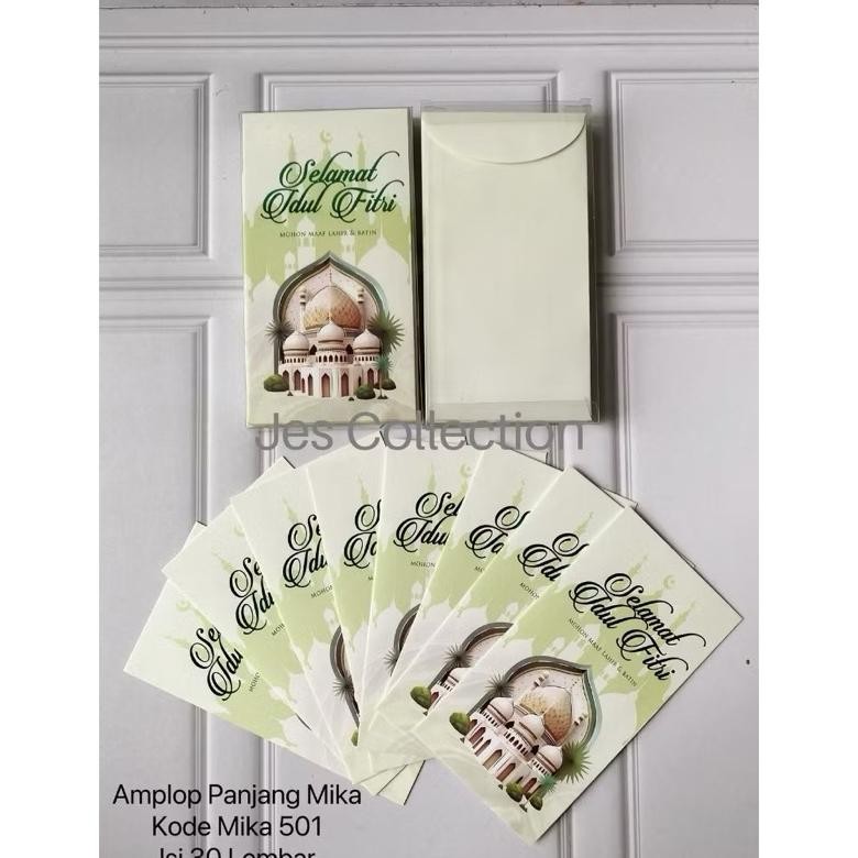 

Kekinian Amplop Lebaran Panjang Mika Hari Raya Idul Fitri Isi 30 Lembar Sale