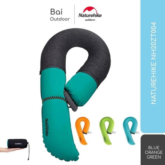 Bantal Leher Tiup Lipat Portable Travel Camping Naturehike Nh20Zt004