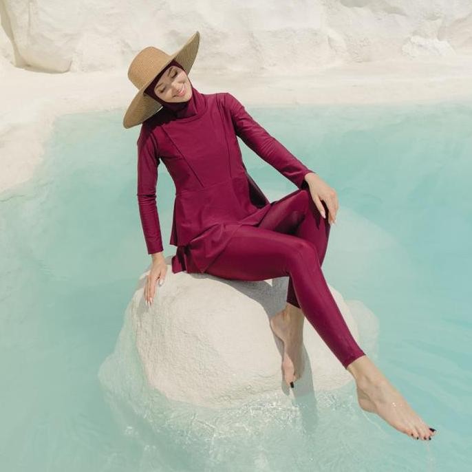 Lee Vierra Layla Burqini Two Pieces Women, Baju Renang Muslim Wanita