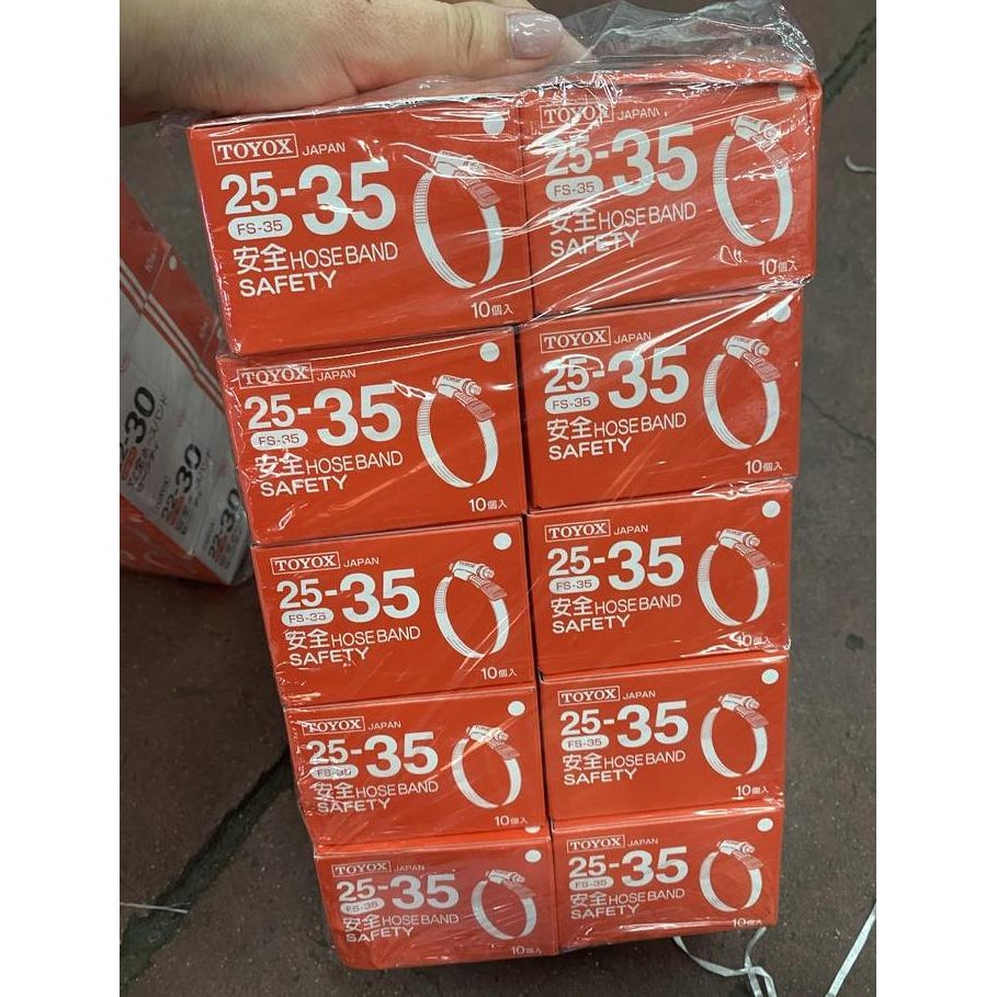 Toyox Clamp FS-35 (1 BOX 10 PCS) / Klem Toyox Stainless Steel FS35