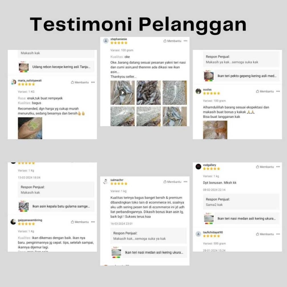 

Promo Ikan Pari Asin Asli Medan Tanjung Balai Kering Tipis Kriuk Super Premium Un04