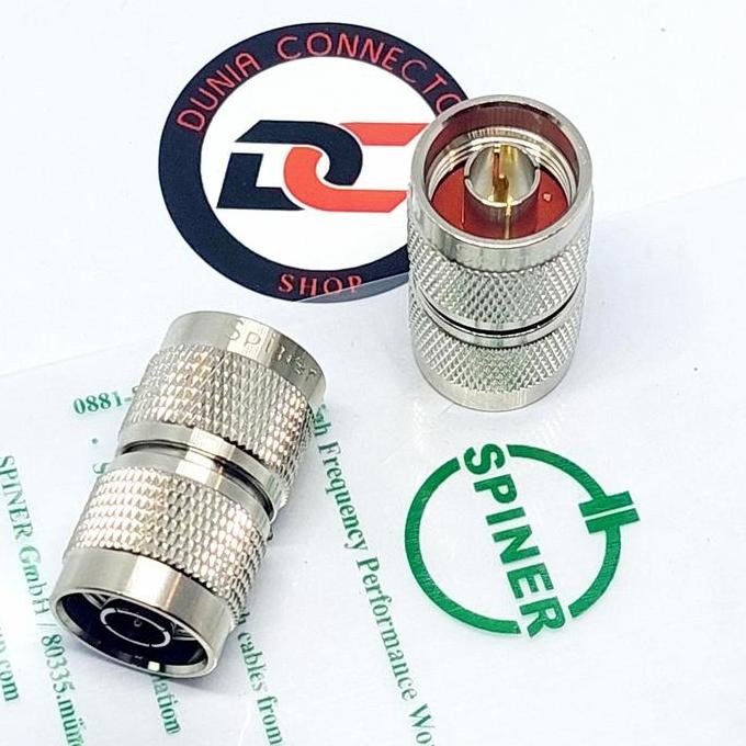 SIAP KIRIM KONEKTOR N MALE TO N MALE RF SPINER SAMBUNGAN ANTENA