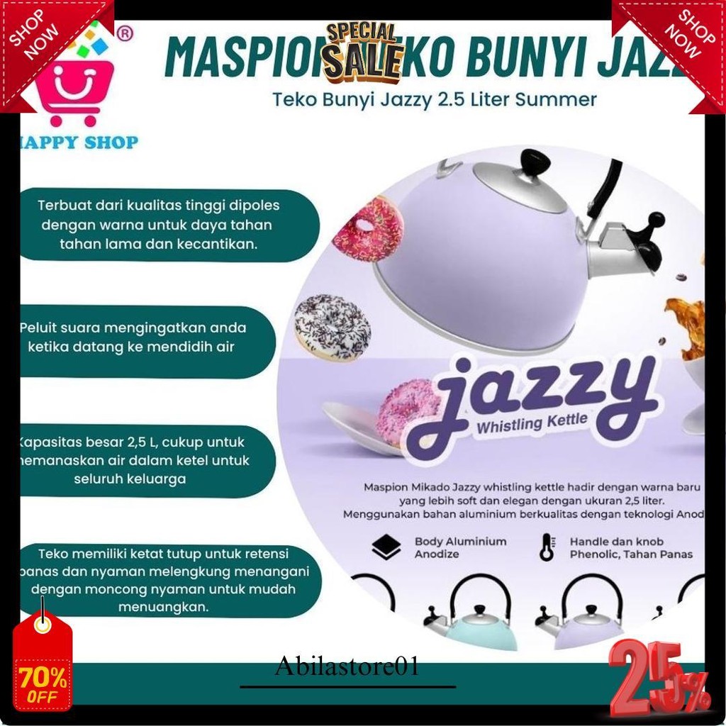 Maspion Teko Bunyi Summer Jazzy Bisa Cod