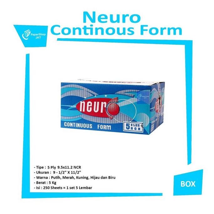 

NEW NEURO Continous Form 91/2 x 11 5 Ply/2 ( K5/2 )