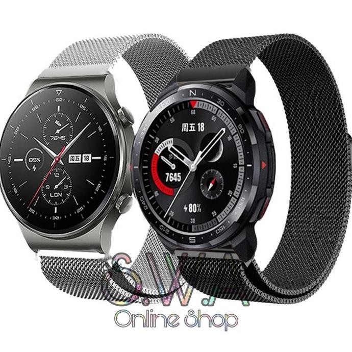 NEW Strap Tali Jam Milanese Magnetic Stainless Loop Honor Watch GS Pro