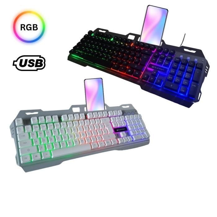 GX Quinton Keyboard gaming  Kabel usb VR30 Cool Metal wired keyboard feel Mechanical Gaming usb 2.0 
