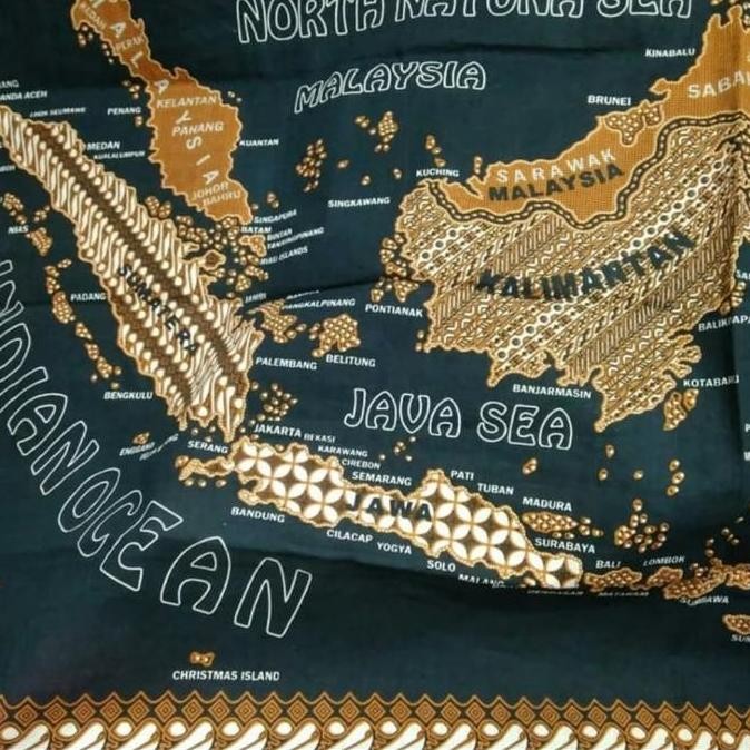 

PETA BATIK INDONESIA - SOGAN MAP , OLEH-OLEH KHAS INDONESIA GIFT