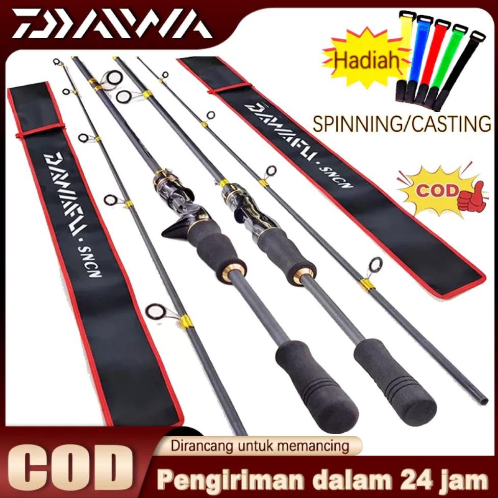 Terlaris Daiwa Carbon Spinning Rod Casting Rod Ultralight Fishing Rod Combo Joran Pancing Ultra Ligh