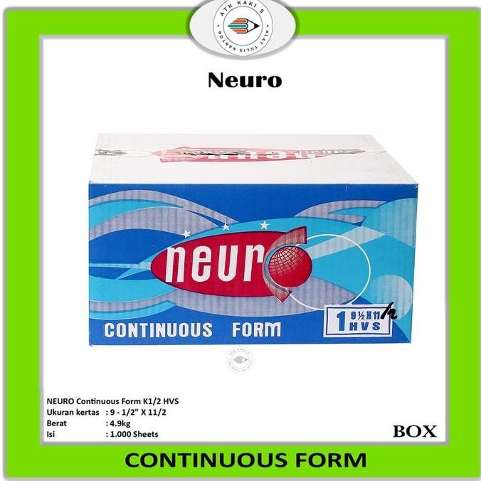 

TERLARIS - [GOSEND] CF 91/2 x 11 1 Ply/2 ( K1/2 Neuro ) / Kertas Komputer