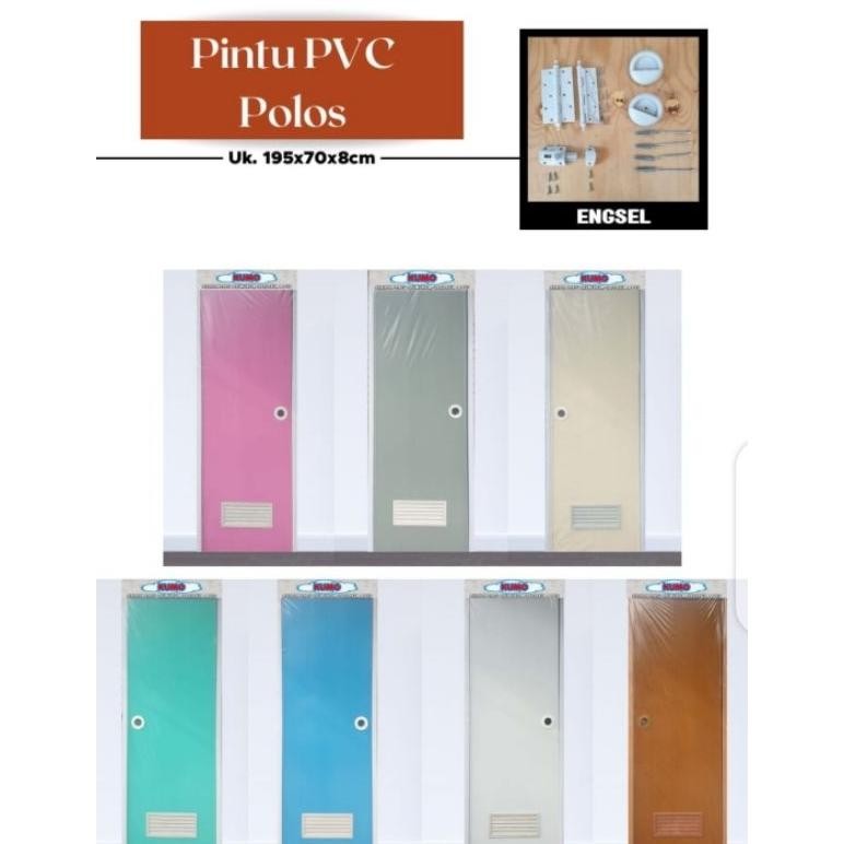 Terlaris Pintu Kamar Mandi Pvc Kumo (Harap Baca Deskripsi)K | Pintu 1 Set Dengan Kusen Tebal | Pengi