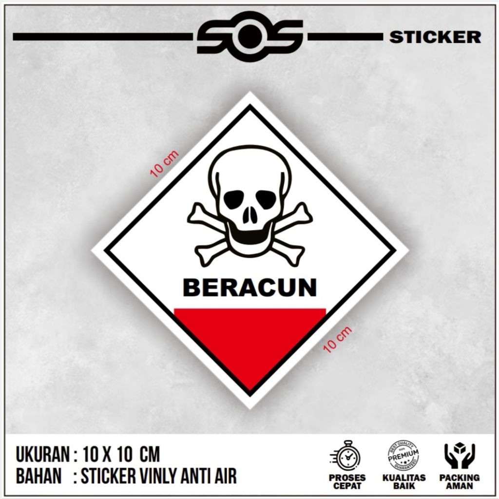 

STICKER SIGN / STICKER TANDA + STICKER LABEL PERINGATAN B3 LIMBAH HAZMAT GHS BERACUN + STICKER LABEL + STICKER PERINGATAN