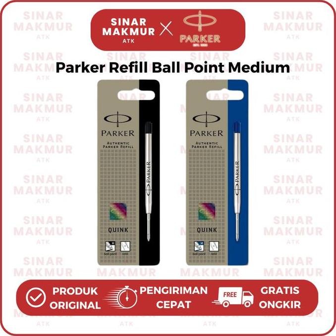 

Refill Ball Point/Sign Pen Hitam/Biru M/Medium Blister Parker (Pcs)