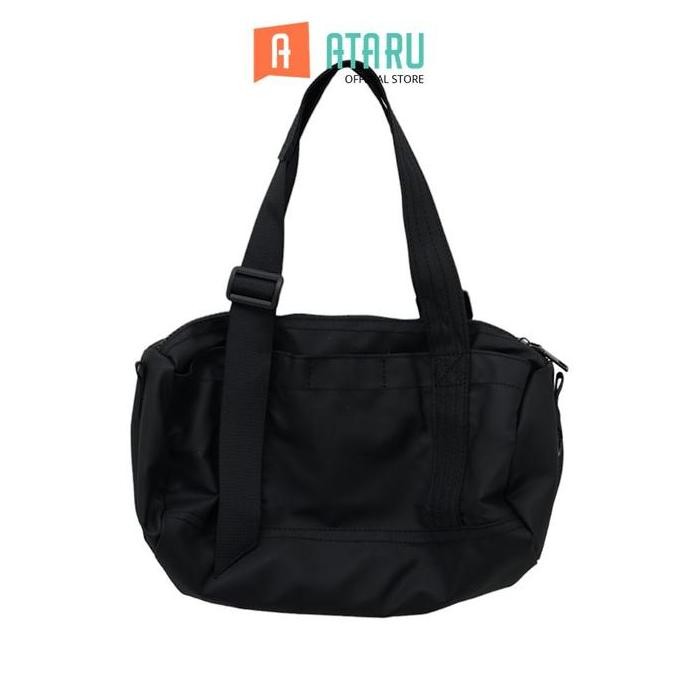 Ataru Tas Duffle Oxford Dengan Strap - Hitam
