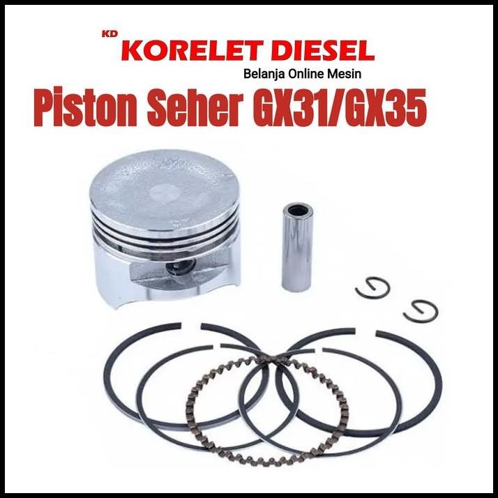 Piston Seher Mesin Rumput 4 Tak  GX31/GX35