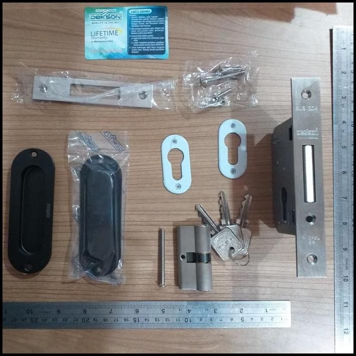 Paket Handle Pintu Geser Lockcase Handle Pintu Sliding Dekkson