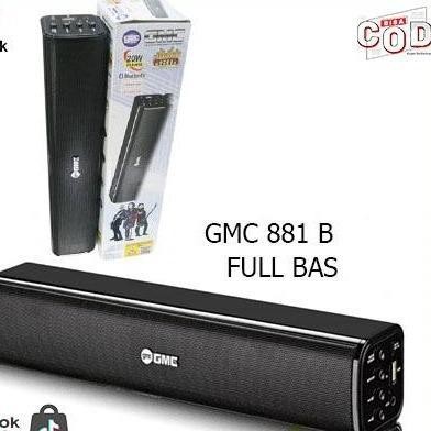 GMC 881B BT+FM+Pairing Speaker Portable BLUETOOTH 20 RMS (SUARA KECIL2 CABE RAWIT) Speakers Terbaru 