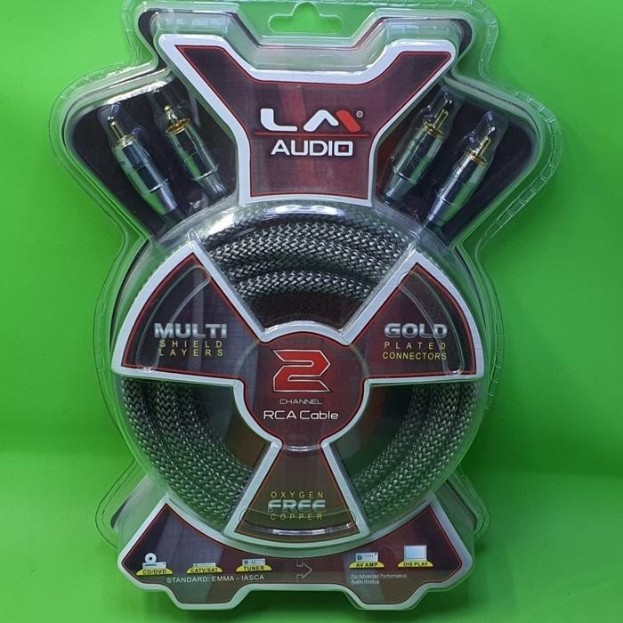 Kabel RCA LM Audio 5 meter (Gold Plated Connector) Terbaik Berkualitas