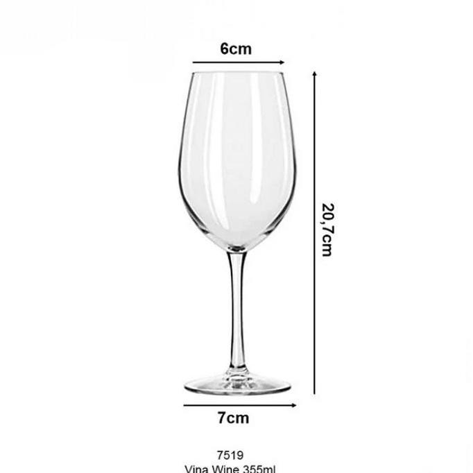 Vina White Wine Glass Gelas Wine Gelas Anggur # Libbey - 12 0Z (Sale)