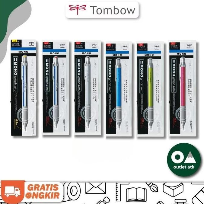 

Pensil Mekanik Tombow Mono Graph Zero 0.3 Mm / 0.5 Mm Jepang Asli - Mechanical Pencil Original Japan