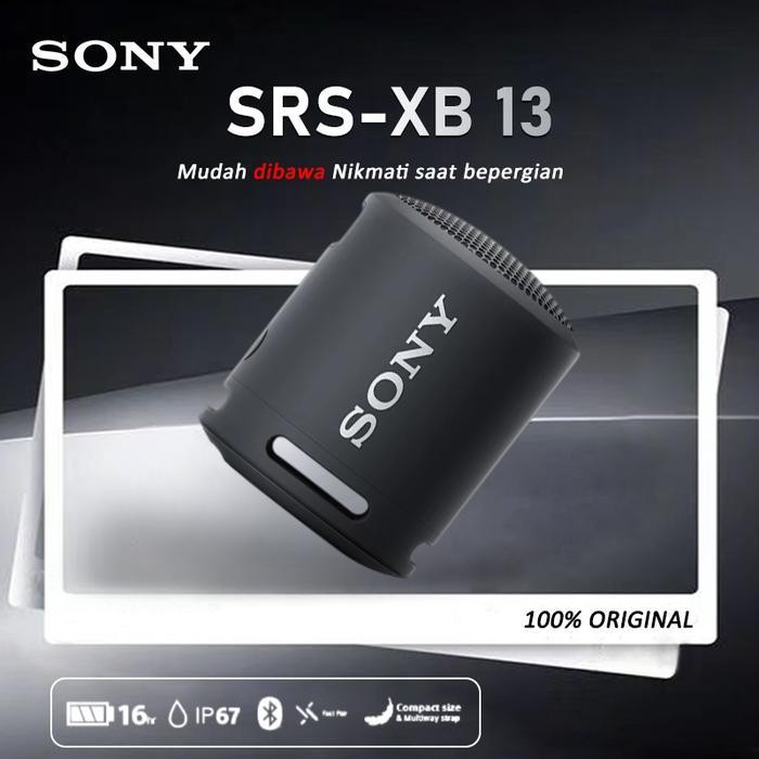 [100%ORI] Sony SRS-XB13 Portable Wireless Speaker  Bluetooth Extra Super Bass Waterproof & Durable O