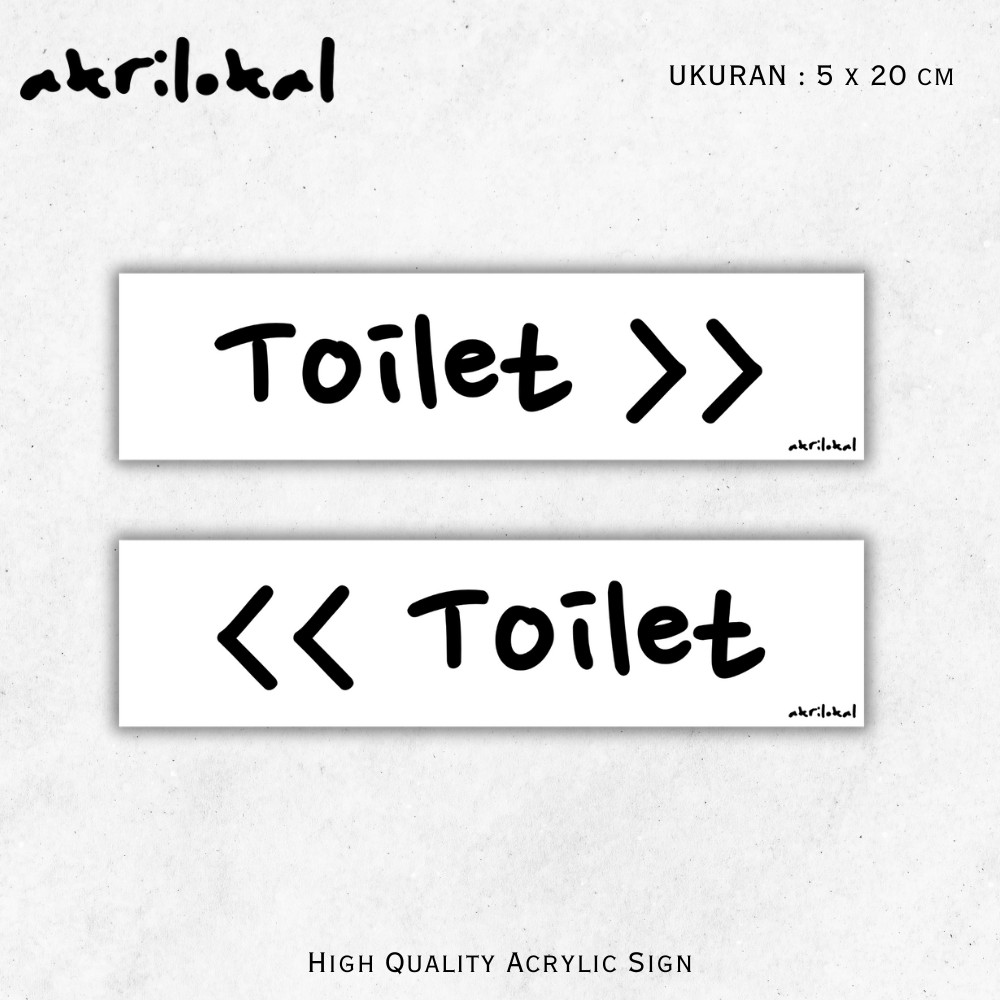 

Sign Akrilik Toilet | Papan Nama Acrylic