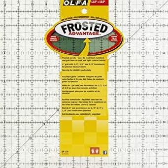 

Olfa 1071818 Qr-12S 12-1/2-Inch Square Frosted Advantage Acrylic Ruler Penggaris