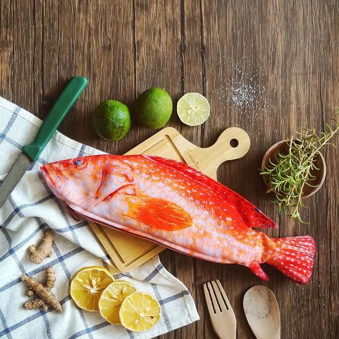 

Tempat Pencil Case Ikan Kerapu Merah Untuk Sekolah Pouch Stationery