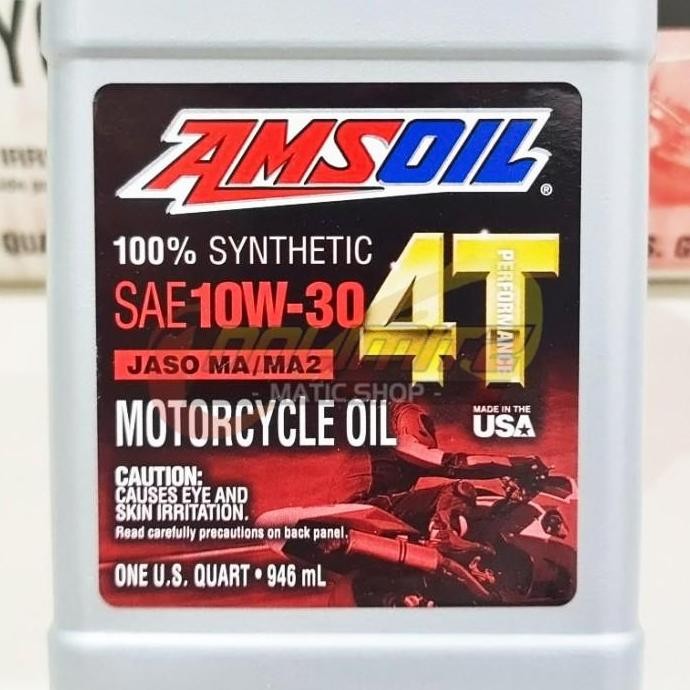 Oli Amsoil Motorcycle 10W-30 Full Synthetic 4T