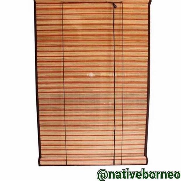 TERLARIS Krey Rotan Orange 150x180 [S002] - Krey Indoor, Tirai Jendela, Vertical Blinds, Krey Bambu,