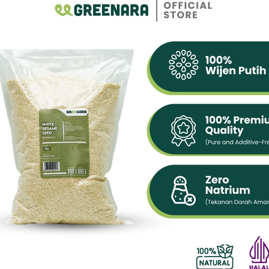 

Greenara Wijen Putih 1Kg White Sesame Seed