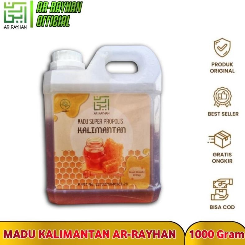 

(Terbaru) AR RAYHAN Madu Super Propolis Kalimantan plus Bee Pollen 1kg (Terlaris)