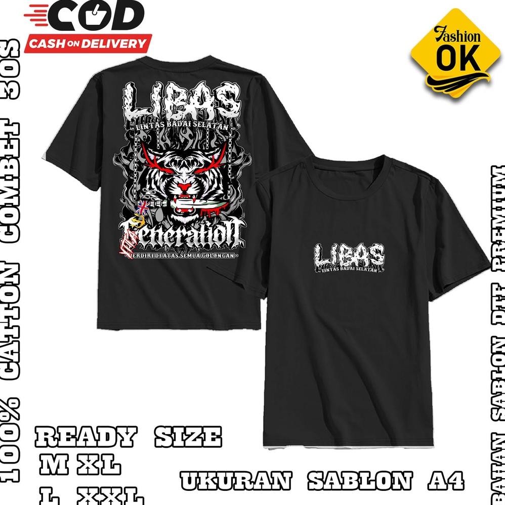 Promo Kaos Pagar Nusa Distro T-Shirt Pagar Nusa Libas Lintas Badai Selatan Premium Original Cotton C