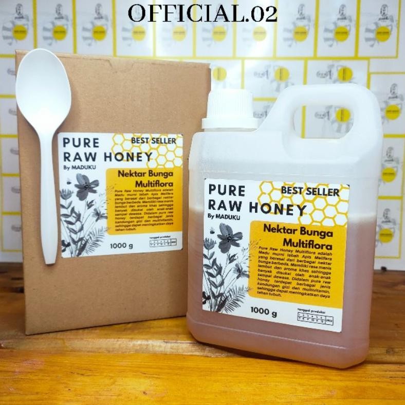

(Terbaru) Madu Multiflora 1.000gr Pure Raw Honey (Terlaris)