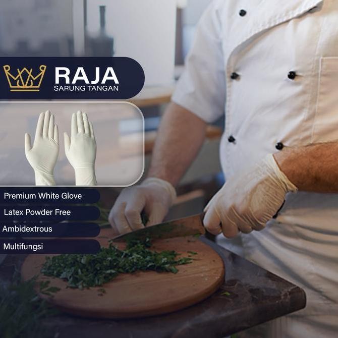 Sarung Tangan Latex White / Sarung Tangan Latex Putih / Karet Glove