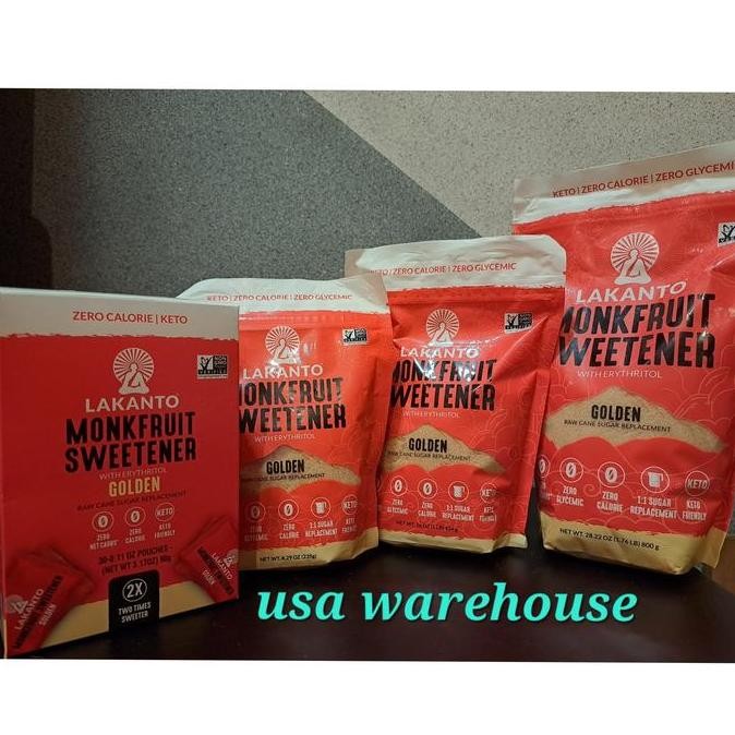 

Baru Lakanto Monkfruit Sweetener GOLDEN 235/454/800gr - Gula Diet Tanpa Kalori