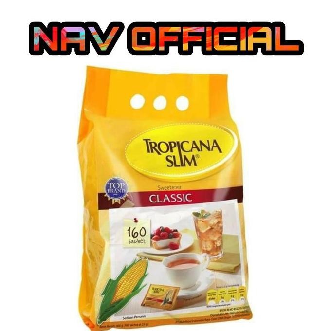 

Baru Tropicana Slim Sweetener Classic 160 Sachet - Pemanis Diet