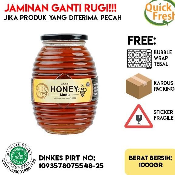 

(Terbaru) Quick Fresh Honey / Madu Murni Asli 1 kg (Jar) (Terlaris)