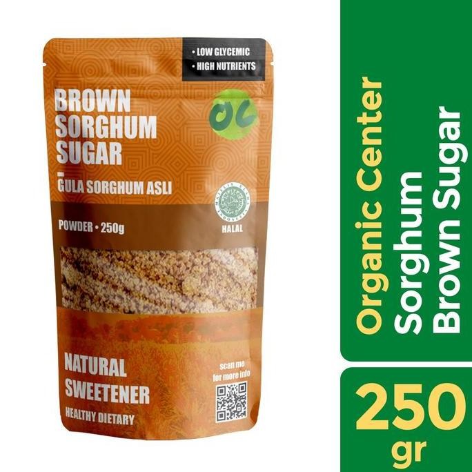 

Baru Organic Center Gula Sorghum Brown Sugar 250gr - Gula Sehat Alami