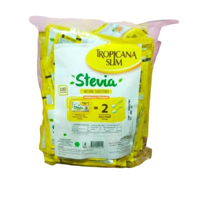 

Baru Tropicana Slim Stevia Diabtx Classic Sweetener Bubuk 150 Sachet