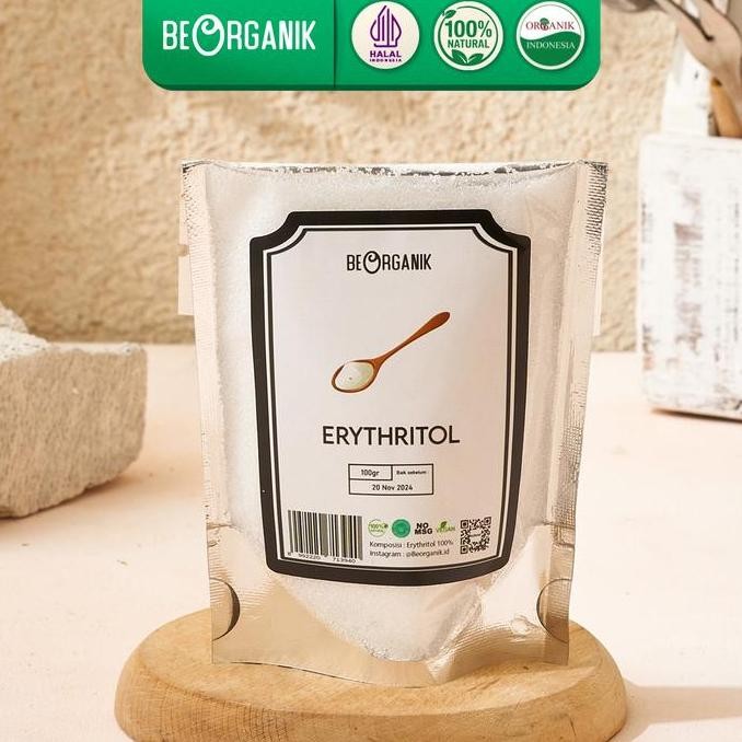 

Baru Beorganik Erythritol 100gr - Gula Keto Low Calorie Sugar Substitute