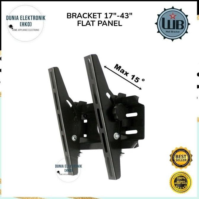 BRACKET TV LCD WB HIJAU 17"-43" WALL BRACKET 17 - 43 INCH ADJUSTABLE