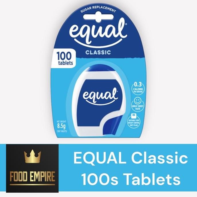 

Baru EQUAL Classic Tablet Sweetener - Pemanis Nol Kalori Pengganti Gula