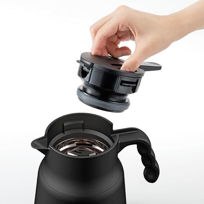 Hario V60 Insulated Stainless Steel Server Plus 800 Black Vhsn-80-B