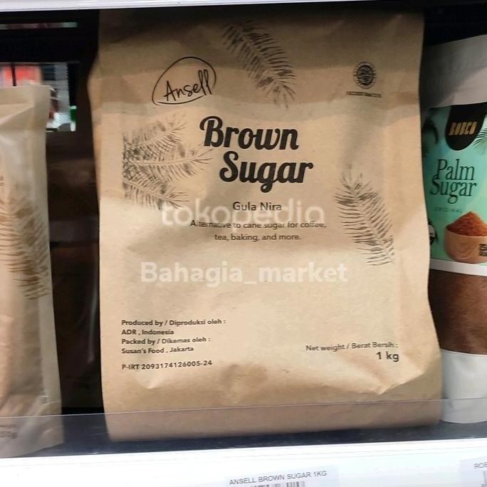 

Baru Ansell Brown Sugar 1kg - Gula Merah Premium Bubuk Kue & Minuman