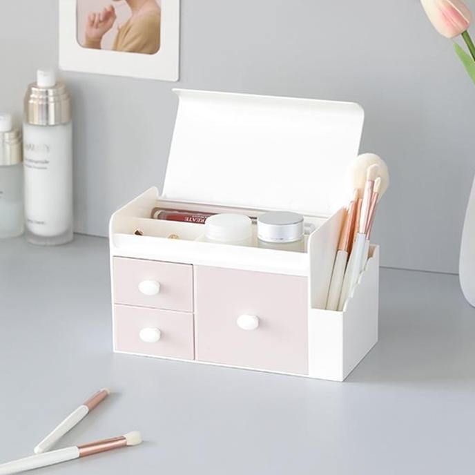 

Kotak Wadah Tempat Penyimpanan Pena / Alat Tulis / Pensil Multifungsi