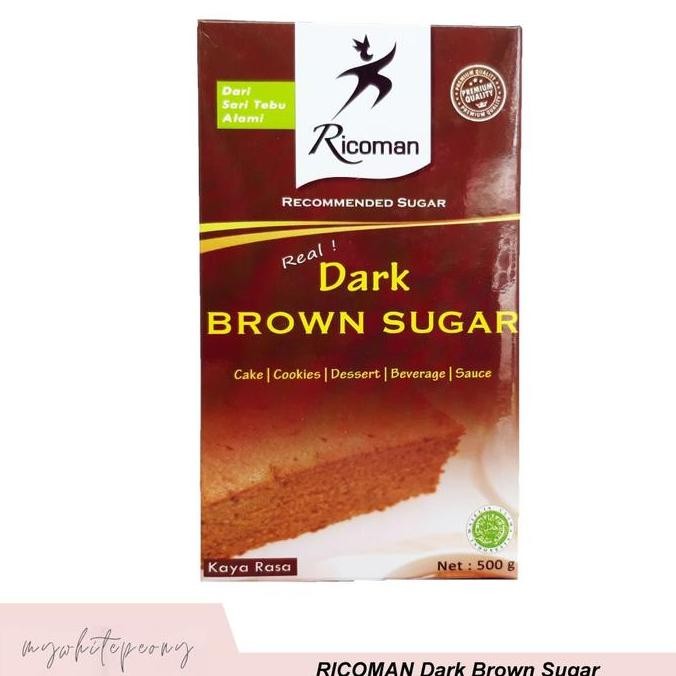 

Baru Ricoman Dark Brown Sugar 500gr - Gula Merah Bubuk Kemasan Premium