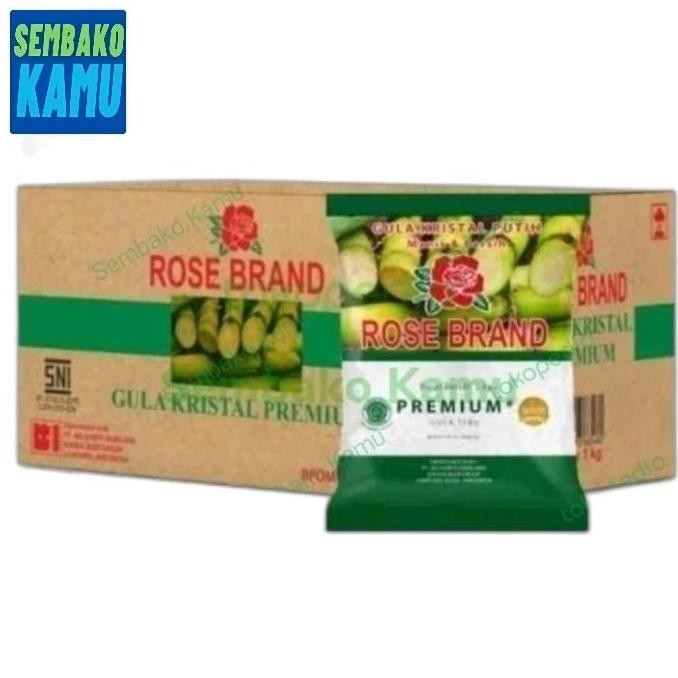 

Baru Gula Pasir Rose Brand Hijau 1kg x 20pcs / Dus - Gula Tebu Pilihan