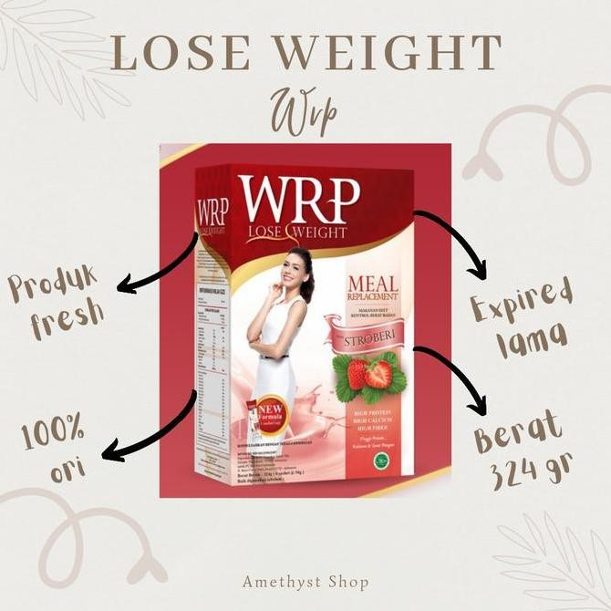 

Grosir Wrp Meal Replacement Rasa Strawberry 324 Gr